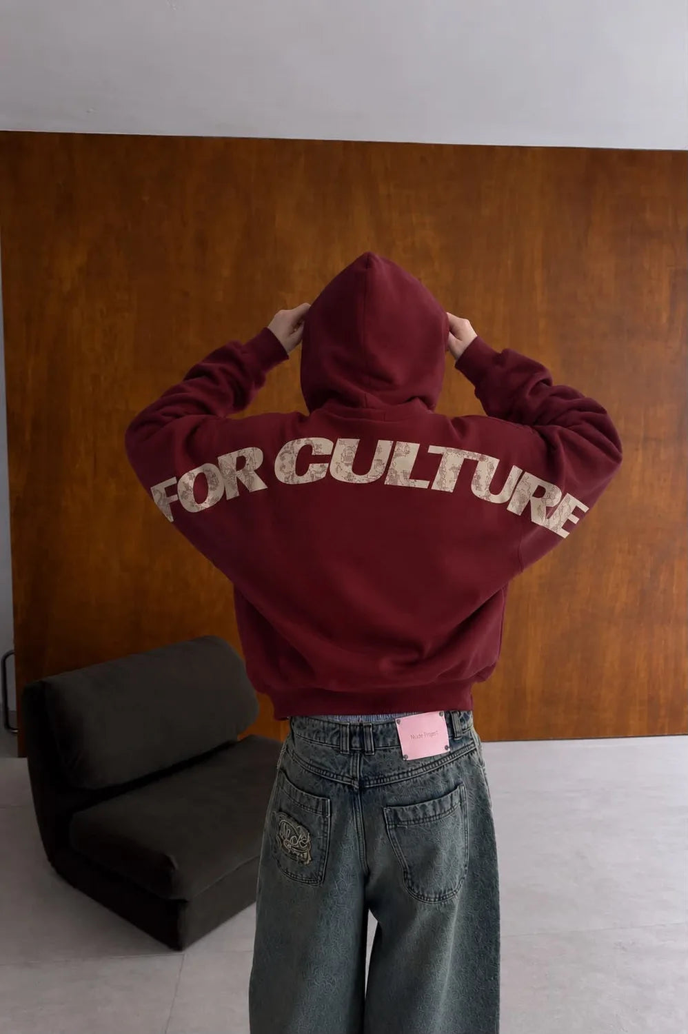 QAABIL For Culture Hoodie — Burgundy